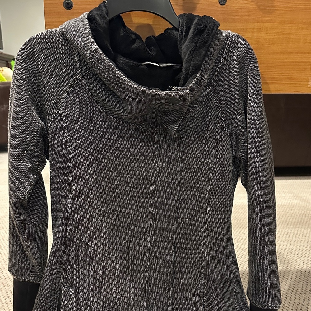 Elegant Gray Women's north face long jacket